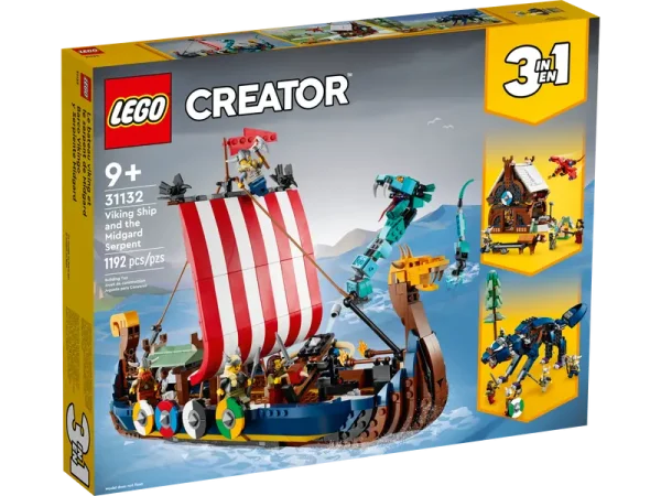 Viking hajó és Midgard kígyó (31132)