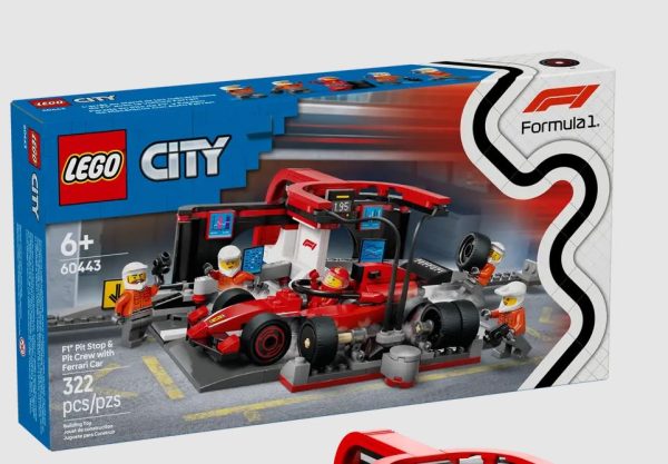 F1-es boxutca és személyzet, Ferrari autóval (60443)